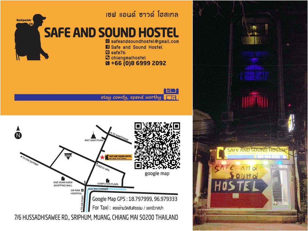 Safe And Sound Hostel Chiang Mai Eksteriør billede
